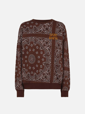 Damen Sweatshirt Stardust mit Bandanna-Print