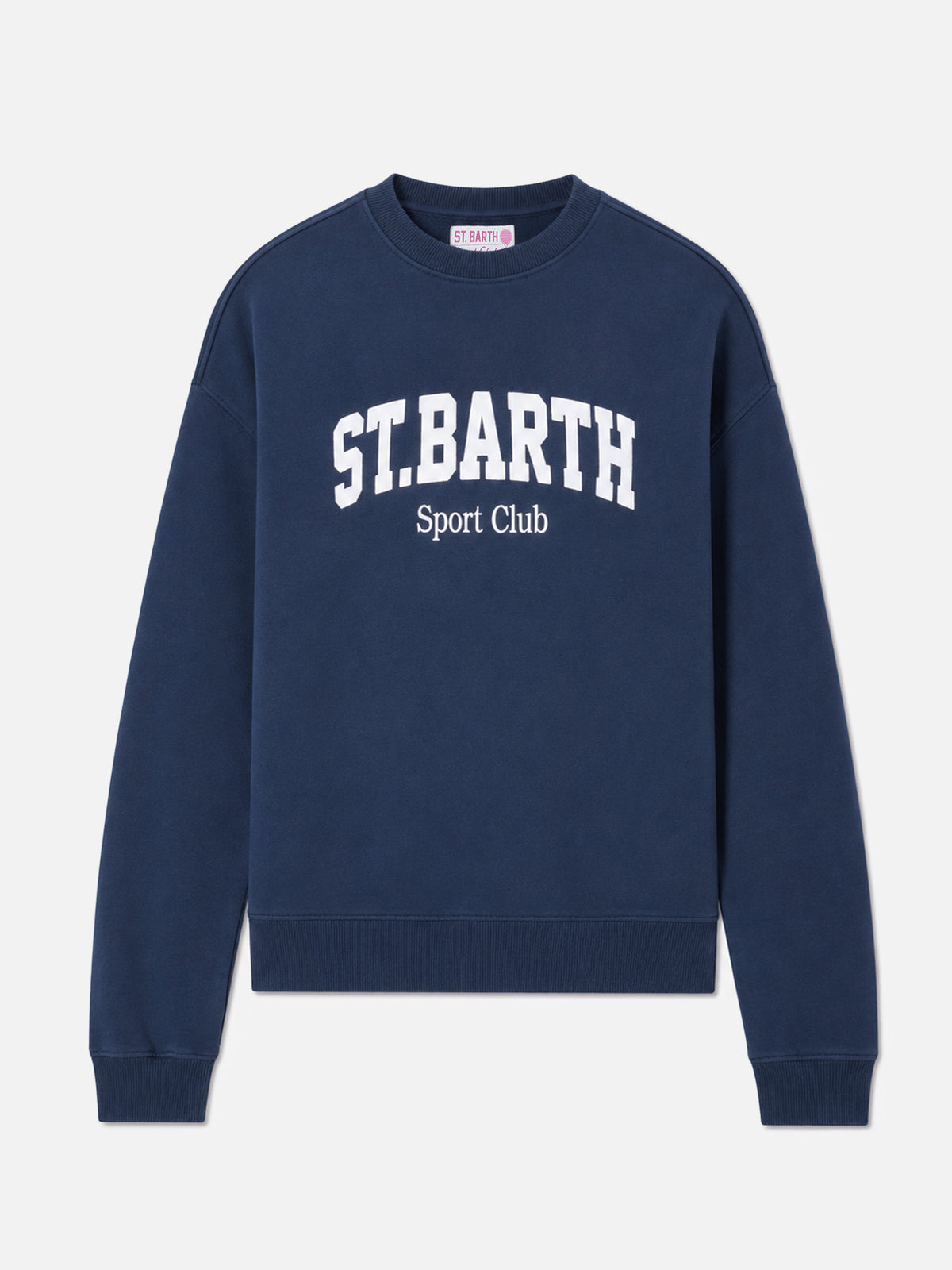 Blaue Sweatshirt aus Baumwolle mit St. Barth Sport Club-Print 