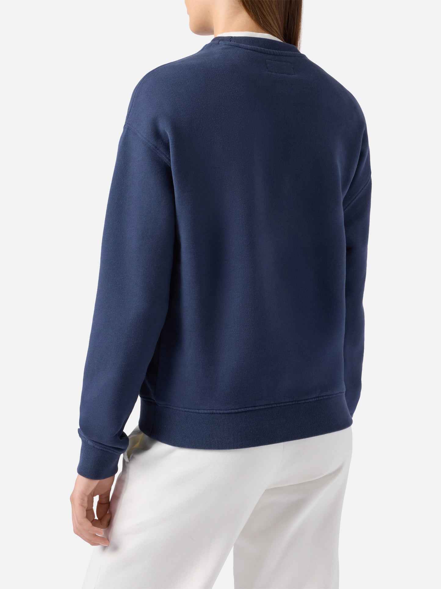 Stardust Baumwoll-Sweatshirt in Blau mit St. Barth Sport Club-Aufdruck