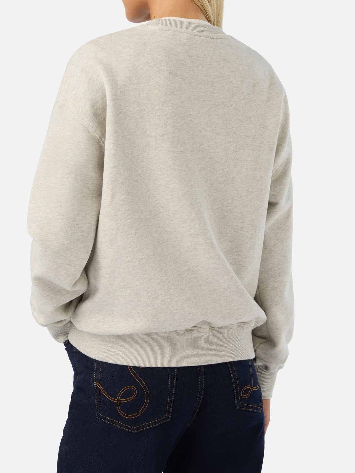 Sudadera Grey Stardust con estampado flocado Esaurita 