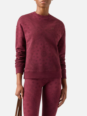 Stardust sweatshirt with bandanna print
