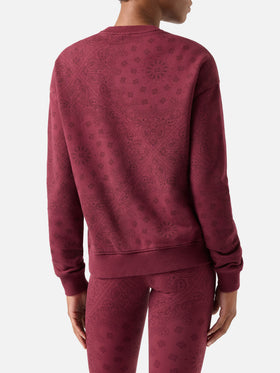 Stardust sweatshirt with bandanna print