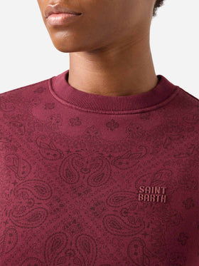 Stardust sweatshirt with bandanna print