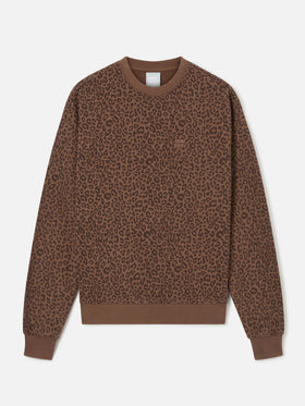 Stardust sweatshirt with leopard print
