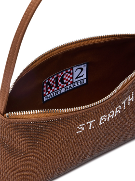 Mini bag Strassy with brown rhinestones - MC2 Saint Barth
