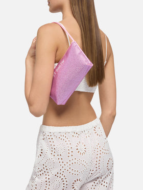 Mini bag Strassy with pink rhinestones - MC2 Saint Barth