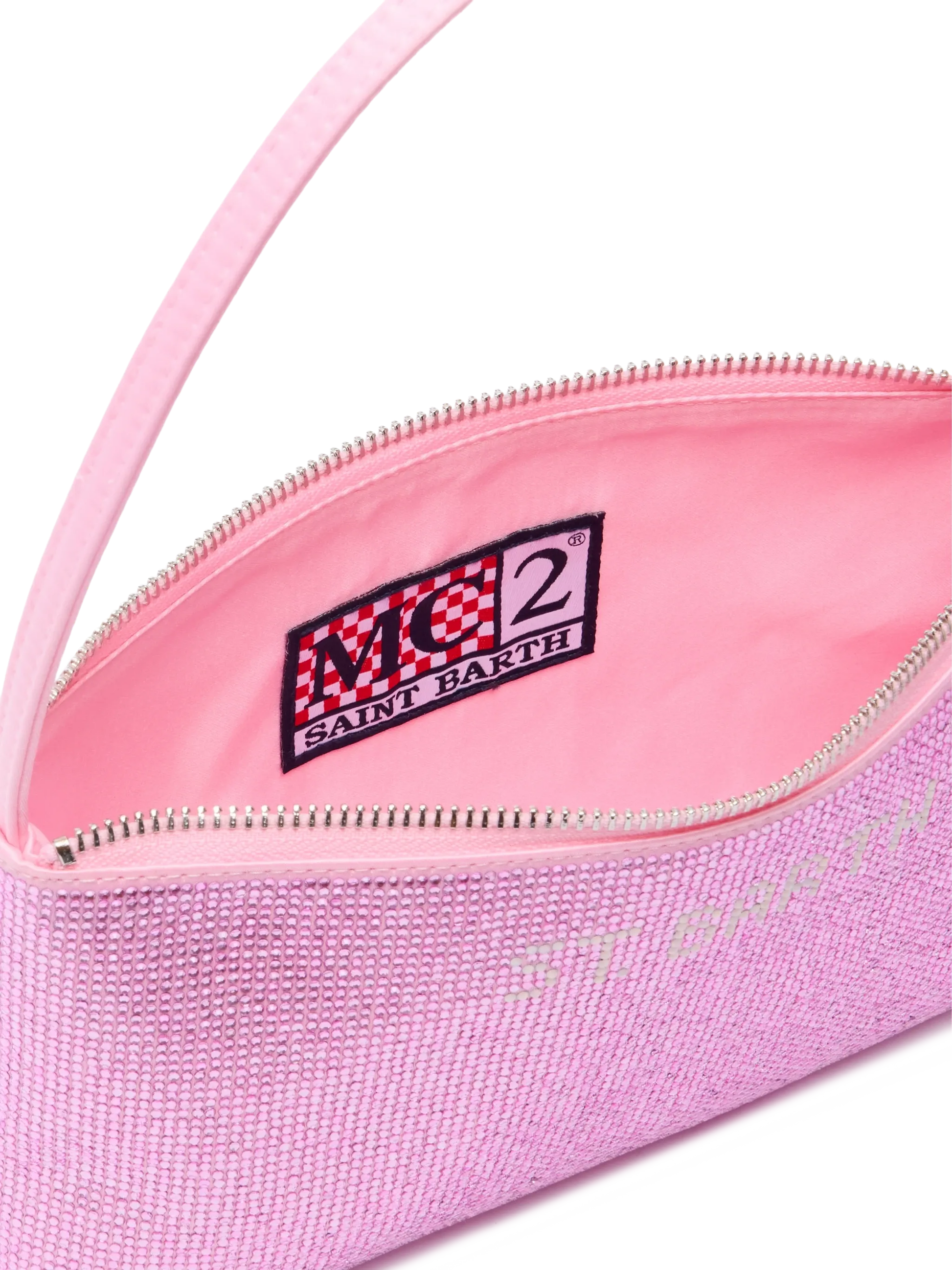 Mini bag Strassy with pink rhinestones - MC2 Saint Barth