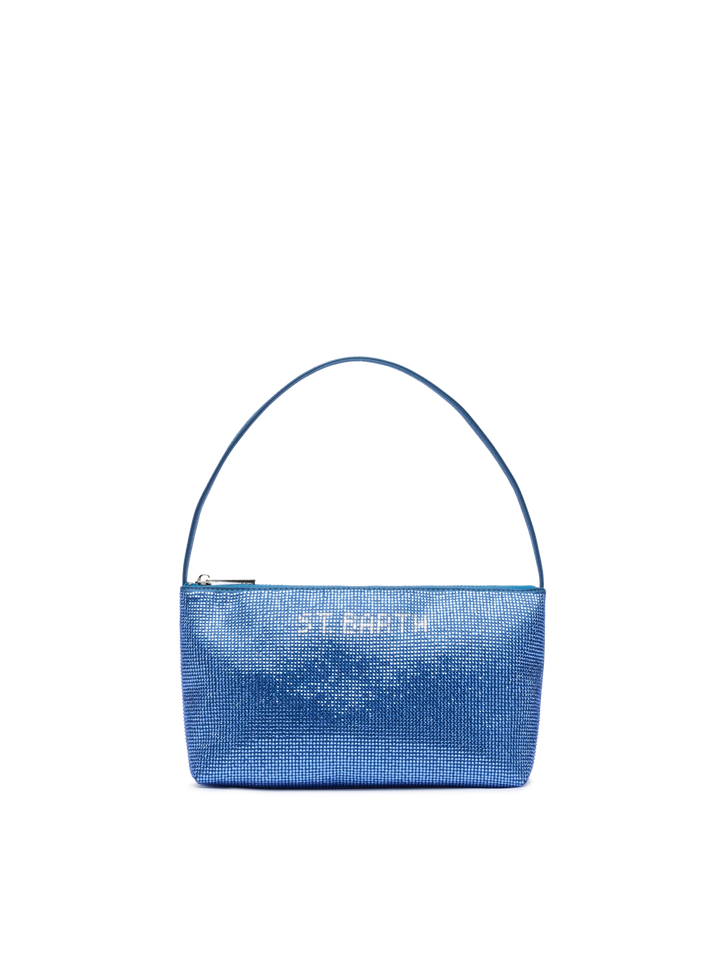 Mini bag Strassy with avio blue rhinestones - MC2 Saint Barth