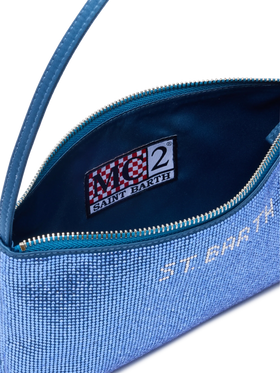 Mini bag Strassy with avio blue rhinestones - MC2 Saint Barth