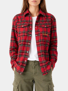 Seattle red tartan flannel shirt
