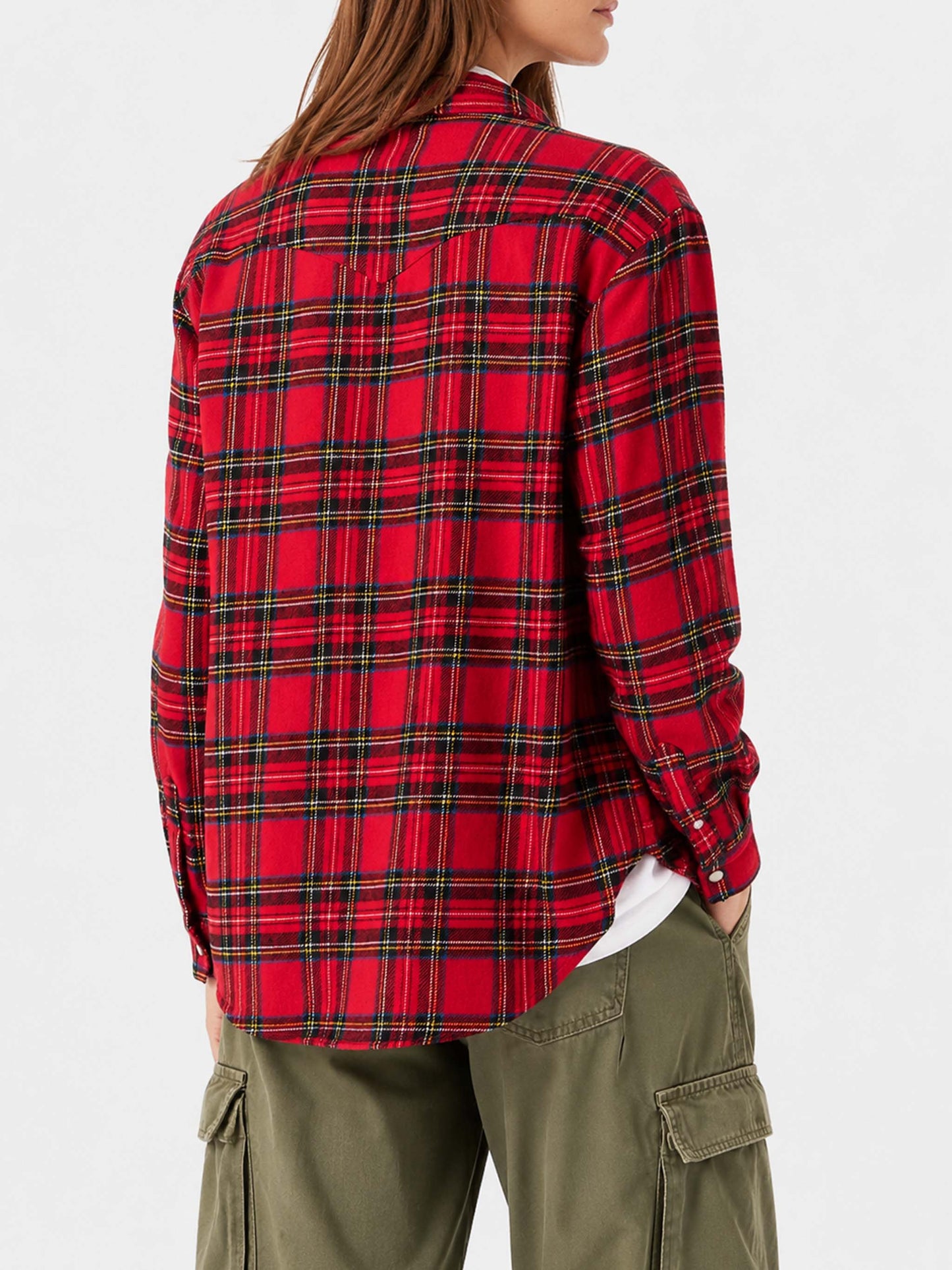 Seattle red tartan flannel shirt