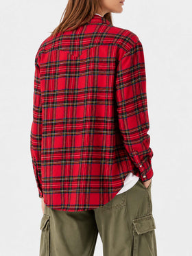 Seattle red tartan flannel shirt
