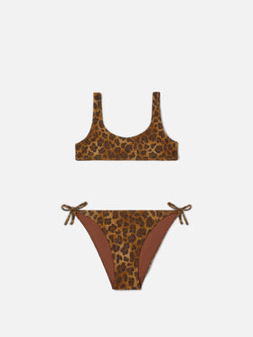 Bikini Taffy in lurex animalier con top bralette