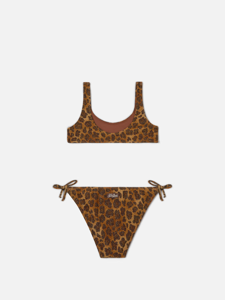 Bikini Taffy in lurex animalier con top bralette