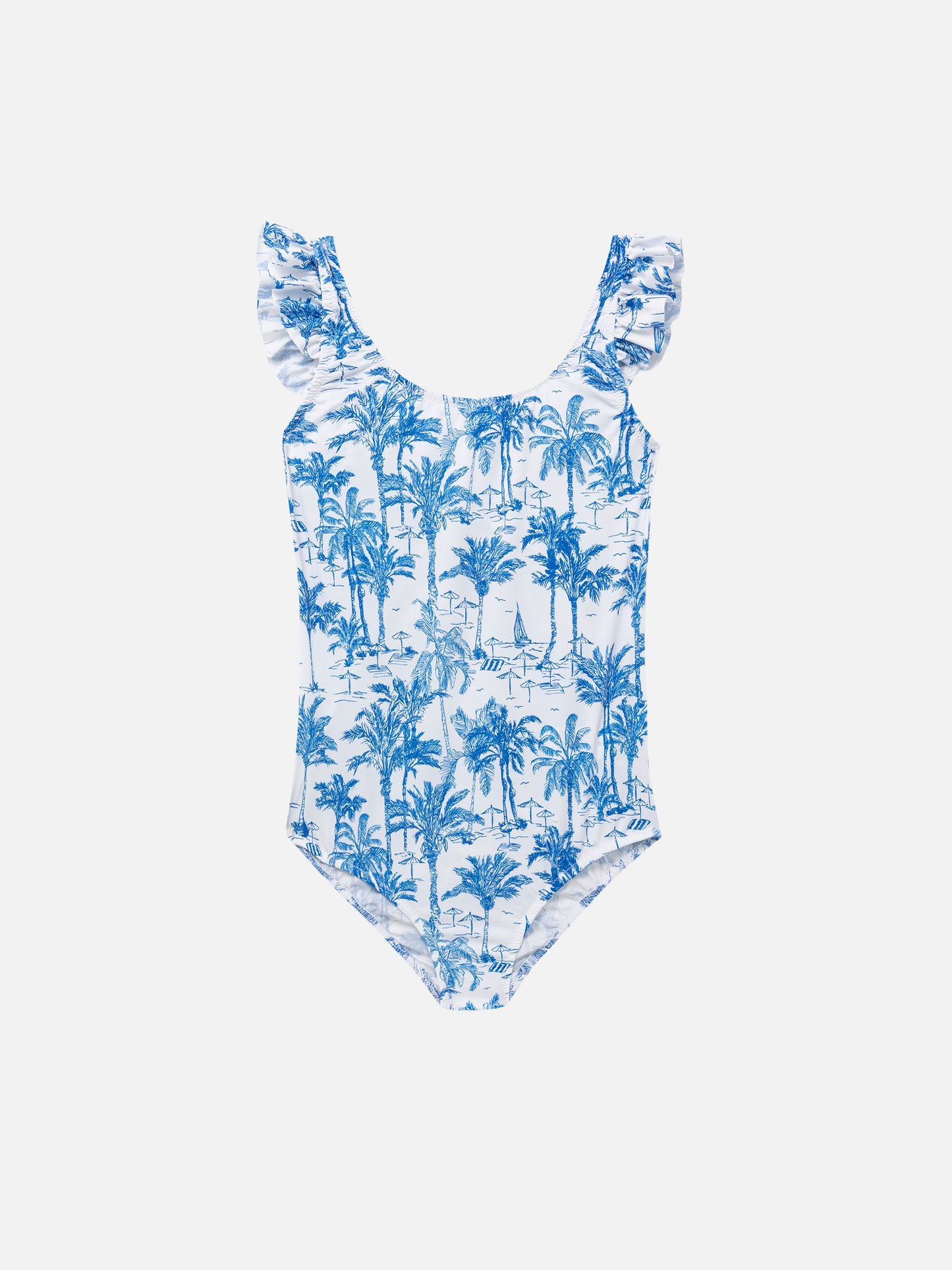 Tilda one-piece swimsuit with ruffled straps - MC2 Saint Barth