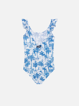Tilda one-piece swimsuit with ruffled straps - MC2 Saint Barth