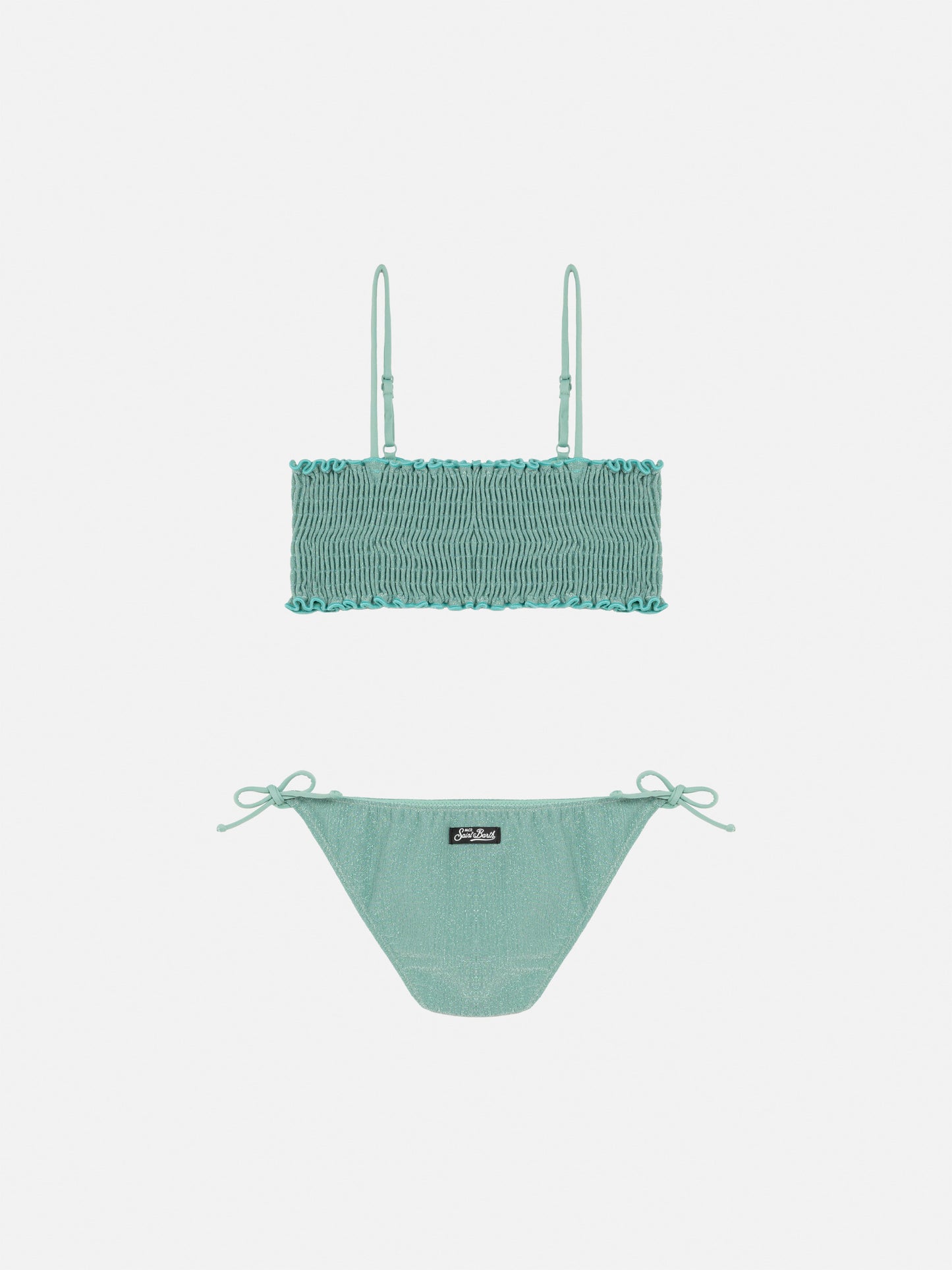 Tilly lurex bikini with smocked point embroidery - MC2 Saint Barth