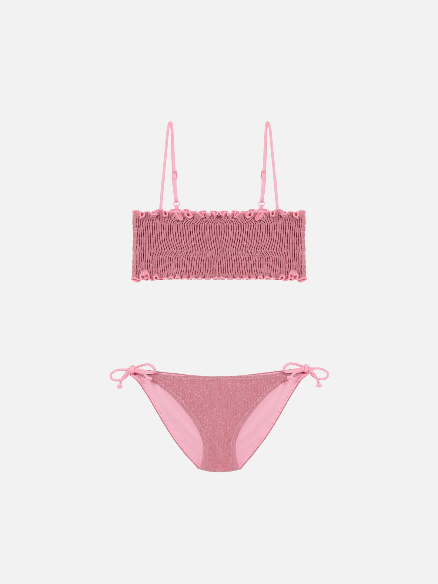 Tilly lurex bikini with smocked point embroidery - MC2 Saint Barth