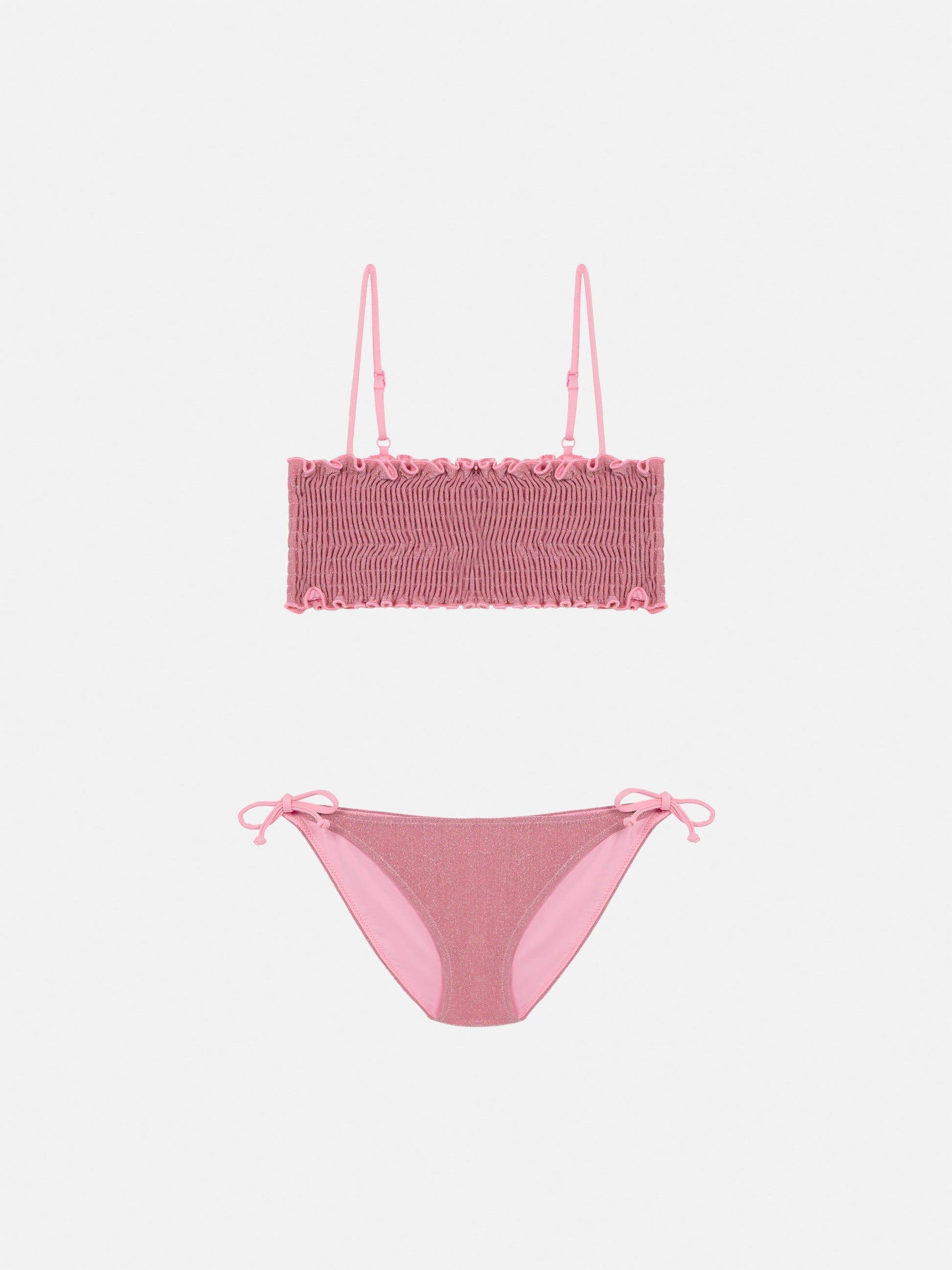 Tilly lurex bikini with smocked point embroidery - MC2 Saint Barth