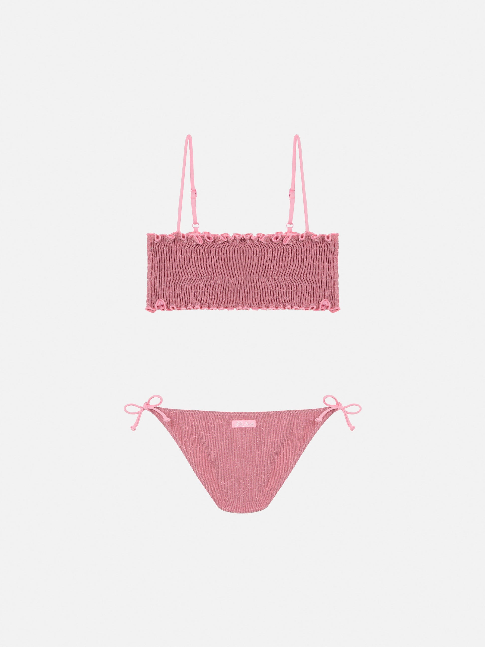 Tilly lurex bikini with smocked point embroidery - MC2 Saint Barth