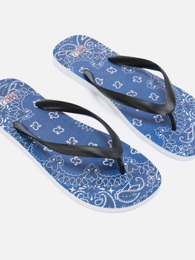 Claquettes Tommy en caoutchouc à enfiler avec imprimé bandana 