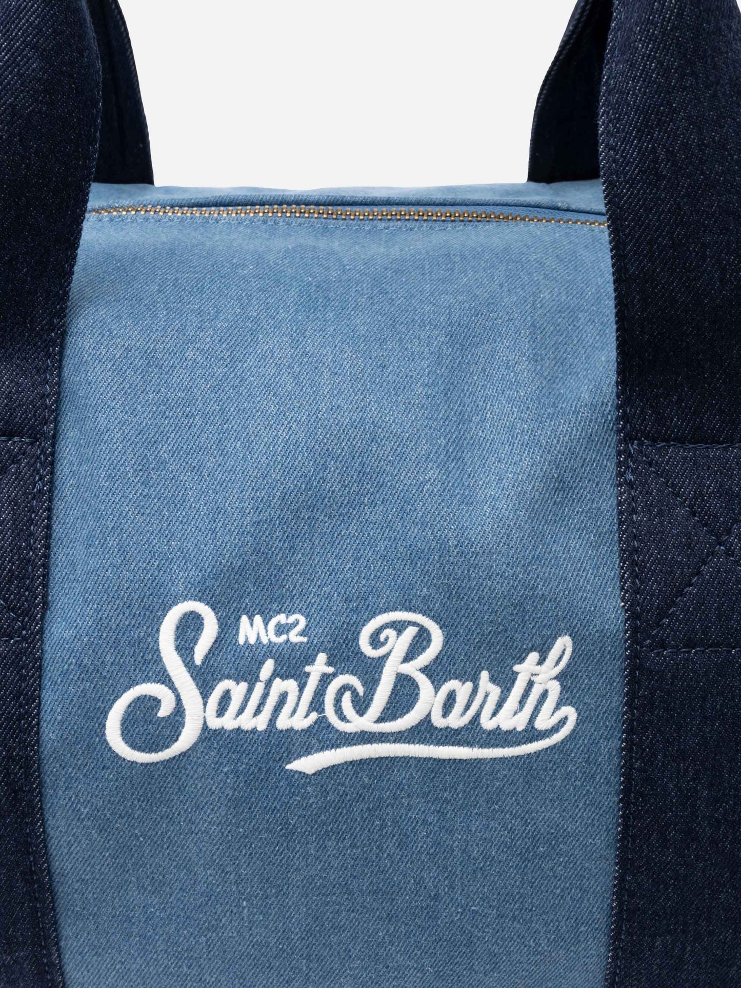 Travel duffel denim bag - MC2 Saint Barth