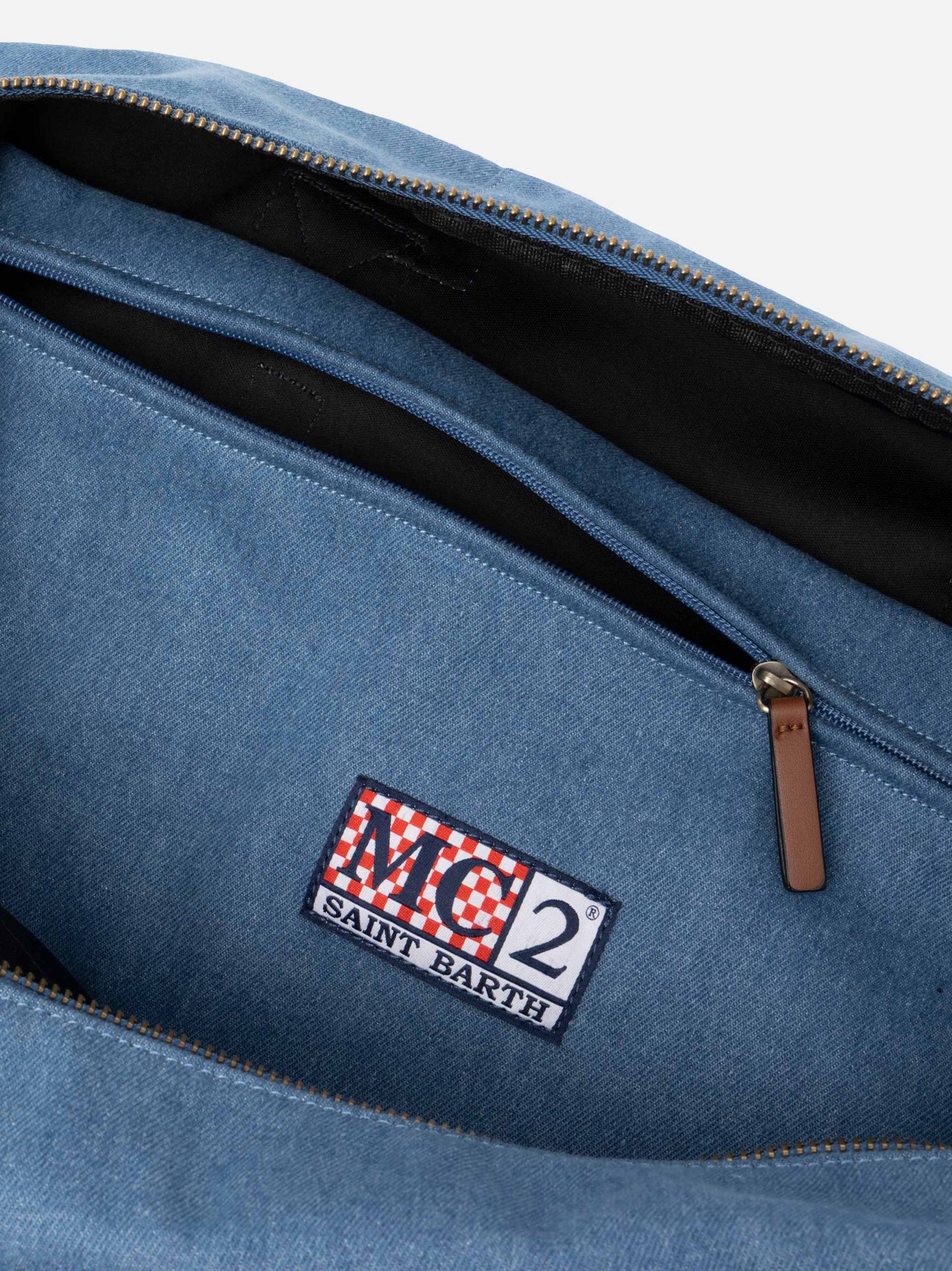 Travel duffel denim bag - MC2 Saint Barth