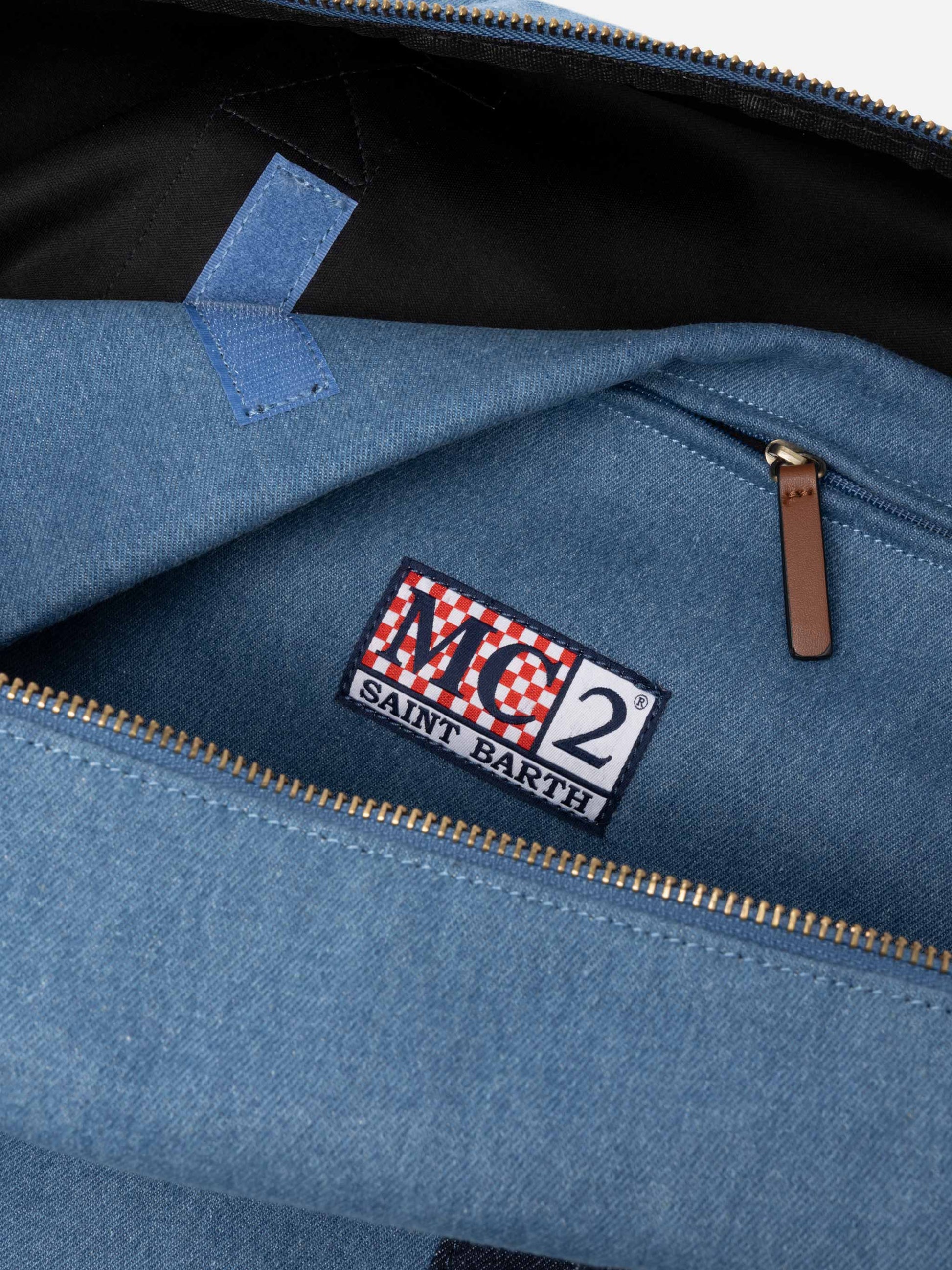 Travel duffel denim bag - MC2 Saint Barth