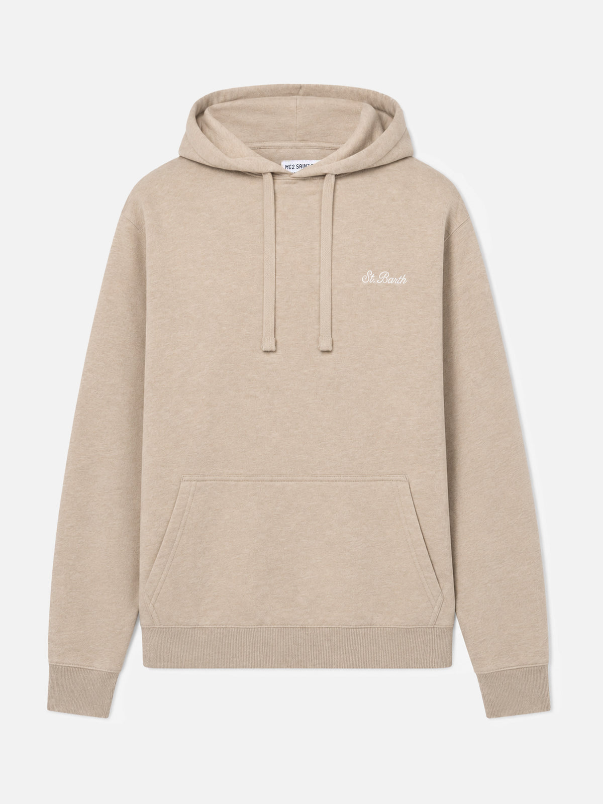 Sweat-shirt Tribeca beige chiné avec broderie St. Barth 