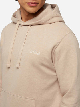 Mélange beige sweatshirt Tribeca with St. Barth embroidery - MC2 Saint Barth