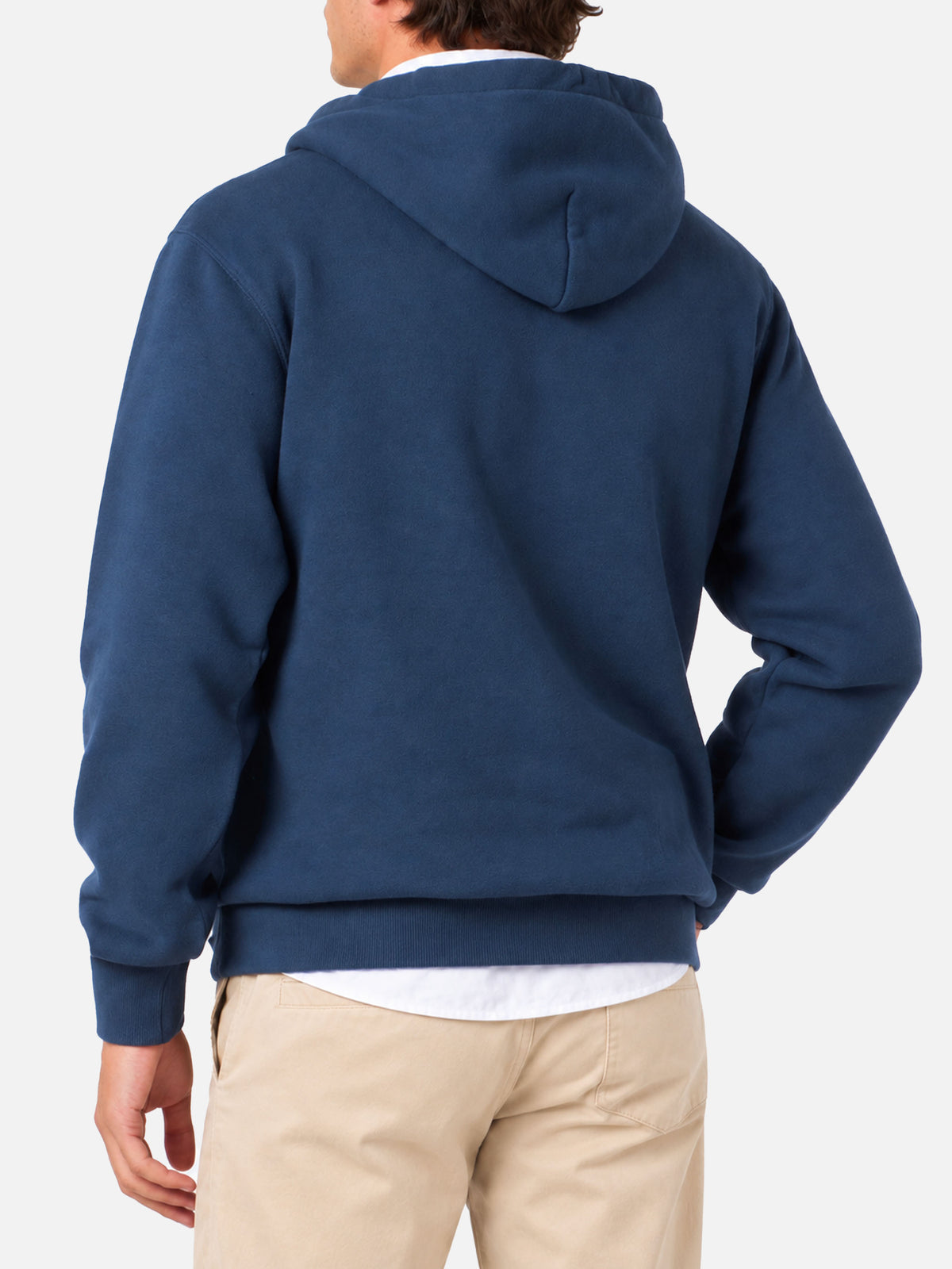 Sudadera con capucha azul Tribeca con parche 