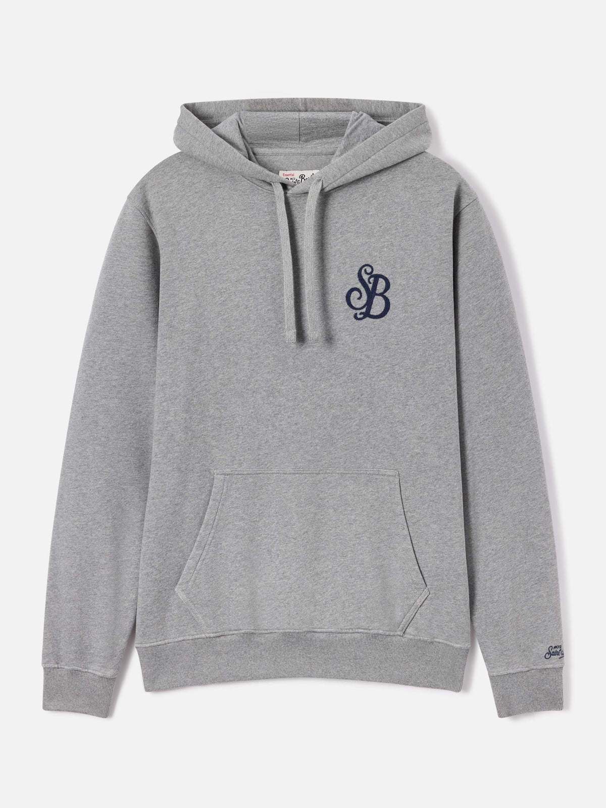 Grey Tribeca cotton hoodie with SB Legacy monogram