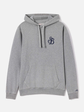 Grey Tribeca cotton hoodie with SB Legacy monogram