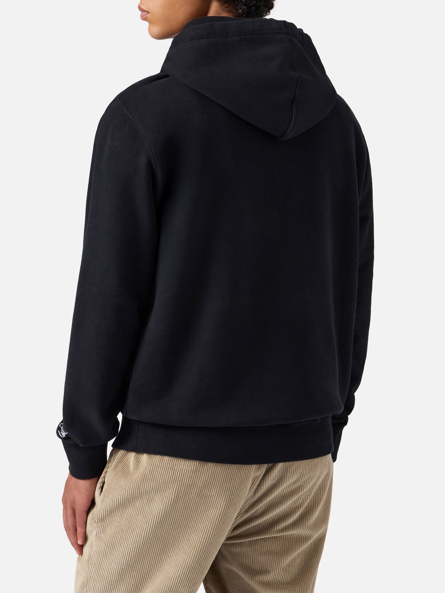 Schwarzer Tribeca-Baumwollhoodie mit Nepentha-Print | NEPENTHA SPECIAL EDITION