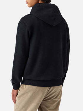 Schwarzer Tribeca-Baumwollhoodie mit Nepentha-Print | NEPENTHA SPECIAL EDITION