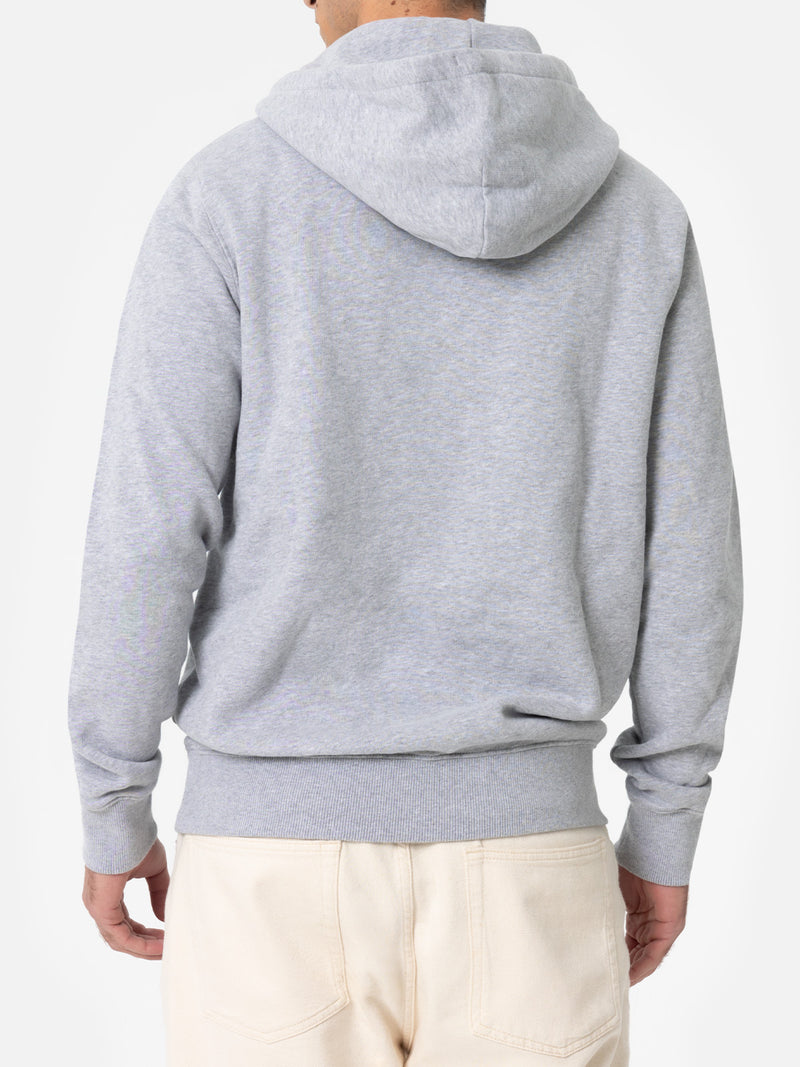 Herren Sweatshirt Tribeca grau mit St. Barth Tennis