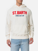 Weißes Herren-Sweatshirt Tribeca mit St. Barth Après-Ski-Stickerei