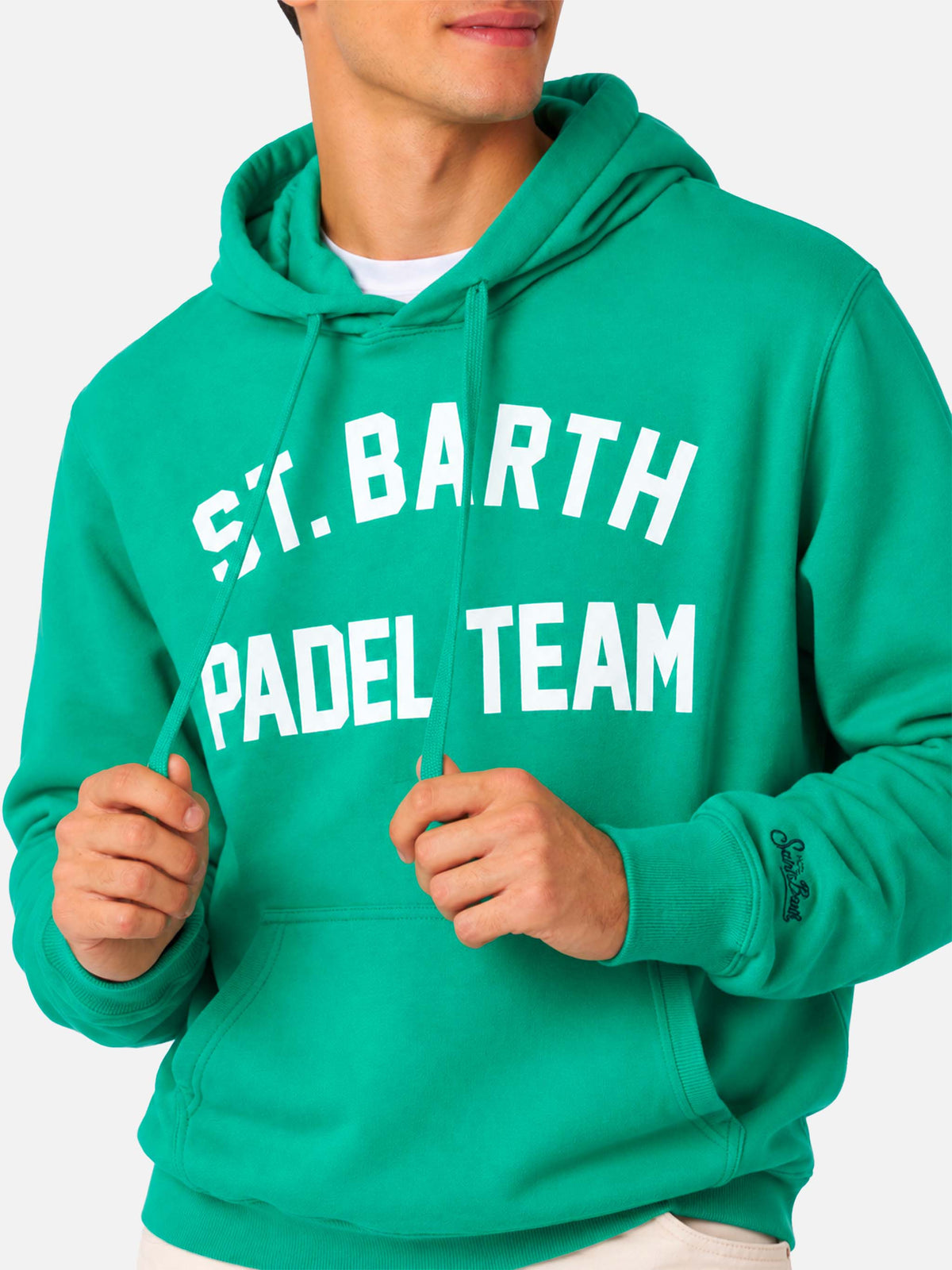 Hoodie aus Baumwolle mit St. Barth Padel Team-Print 