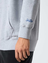 Man grey sweatshirt Tribeca with logo Vacanze di Natale embroidery | VACANZE DI NATALE SPECIAL EDITION