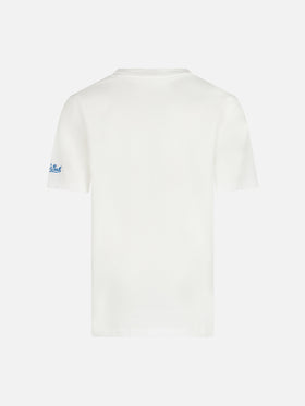 Boy cotton t-shirt with SAINT BARTH cycling team print | WARNER BROS SPECIAL EDITION - MC2 Saint Barth