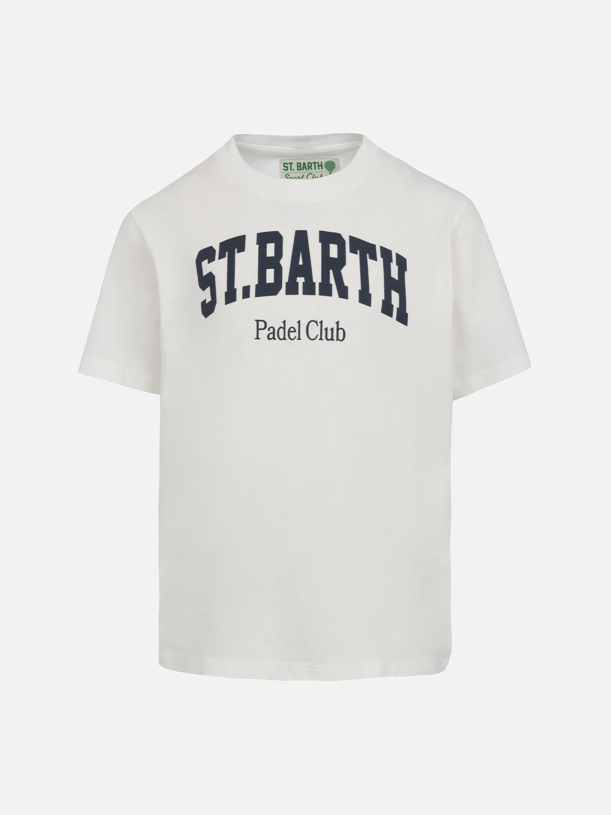 Boy cotton t-shirt withSt. Barth padel club print - MC2 Saint Barth