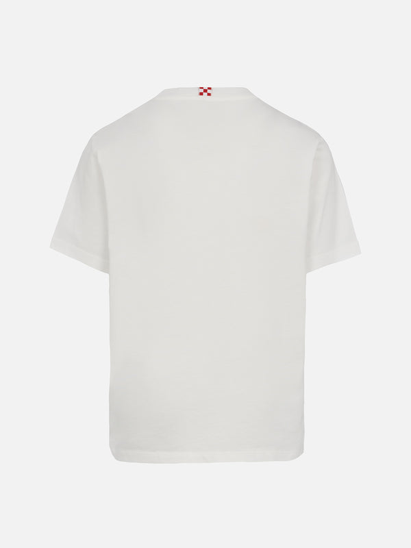 T-shirt bambino in cotone con scrittaSt. Stampa del club di padel Barth