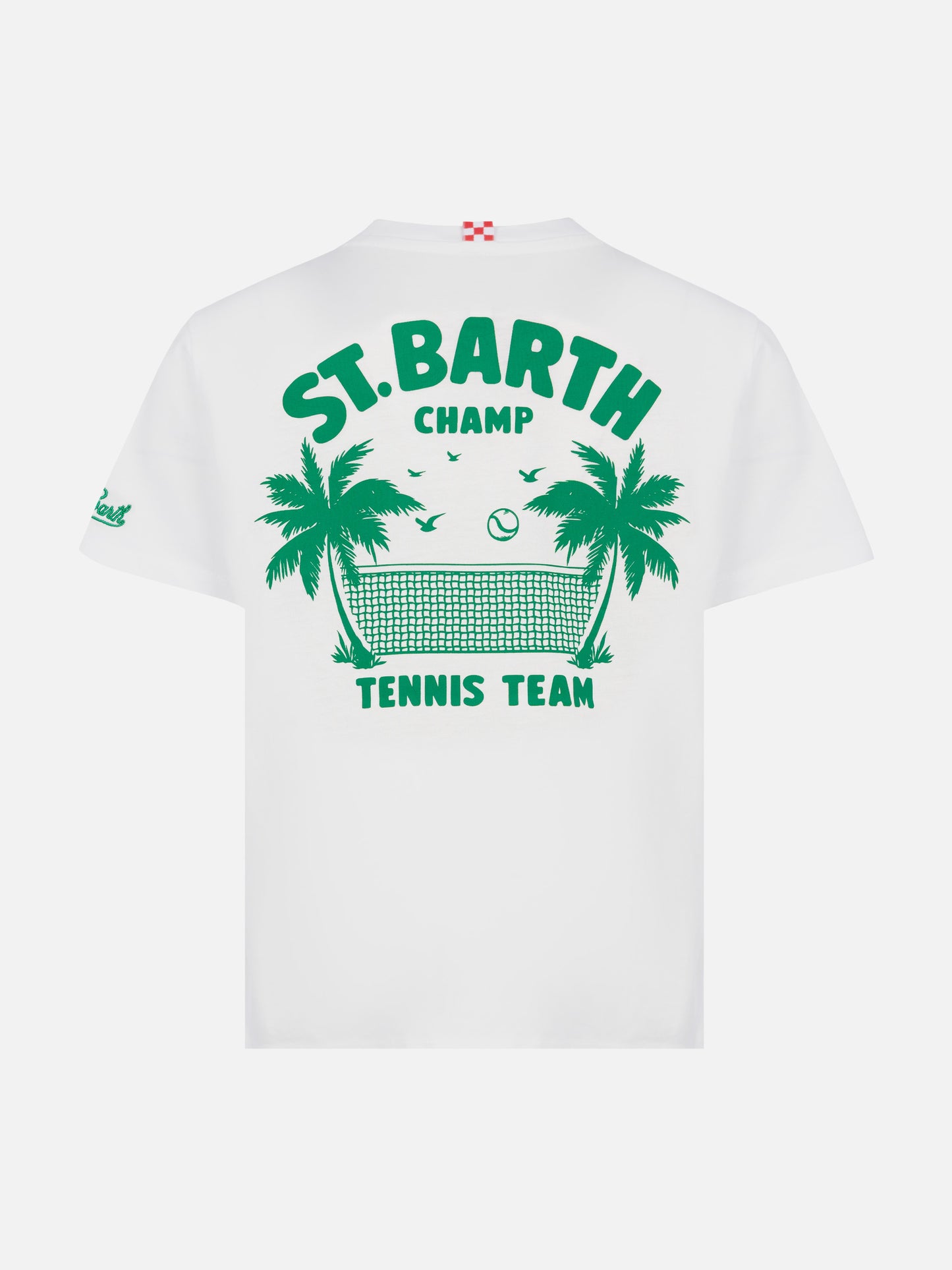 Cotton t-shirt with Saint Barth tennis team print - MC2 Saint Barth