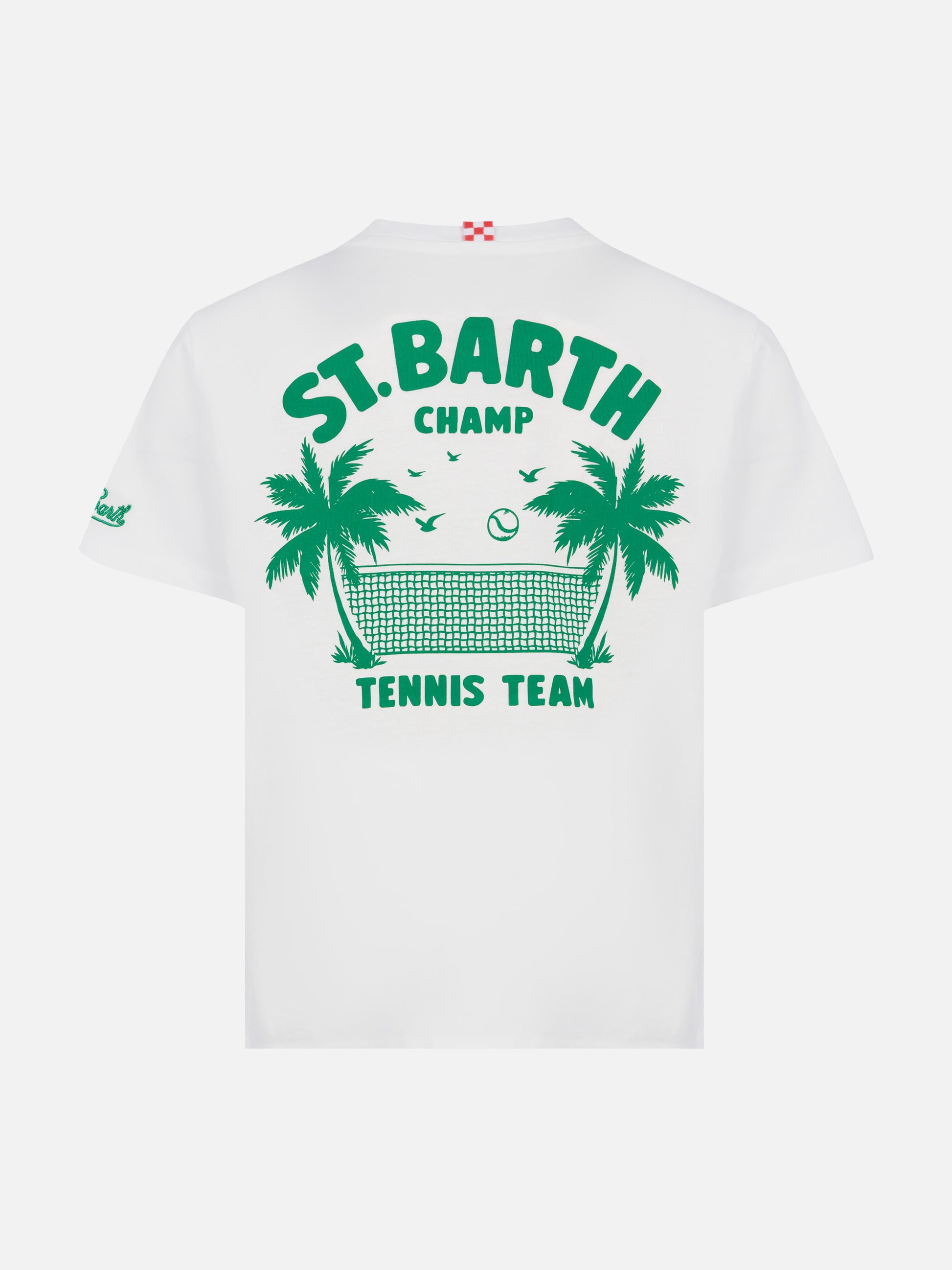 Cotton t-shirt with Saint Barth tennis team print - MC2 Saint Barth