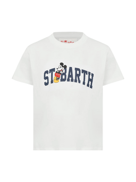 Cotton t-shirt with St. Barth Mickey Mouse print | DISNEY® SPECIAL EDITION - MC2 Saint Barth