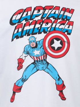Boy cotton t-shirt with Captain America print | MARVEL SPECIAL EDITION - MC2 Saint Barth