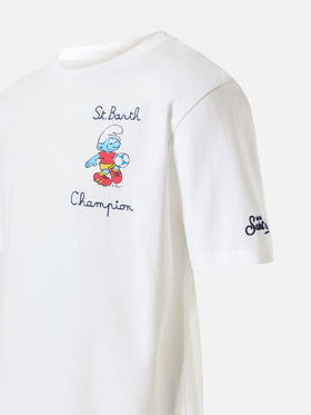 Cotton t-shirt with Smurf embroidery | THE SMURF SPECIAL EDITION