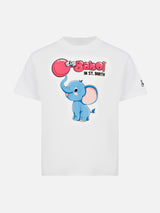 T-shirt in cotone con stampa Big Babol elefante | BIG BABOL SPECIAL EDITION