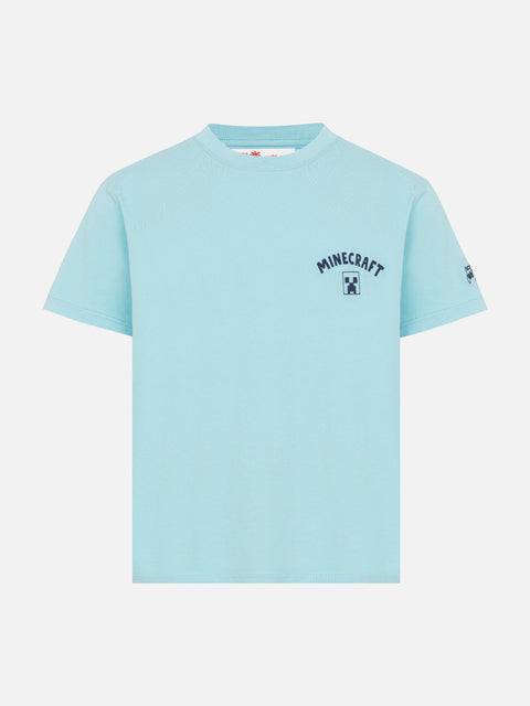 Cotton t-shirt with Minecraft in St. Barth print | MINECRAFT SPECIAL EDITION - MC2 Saint Barth