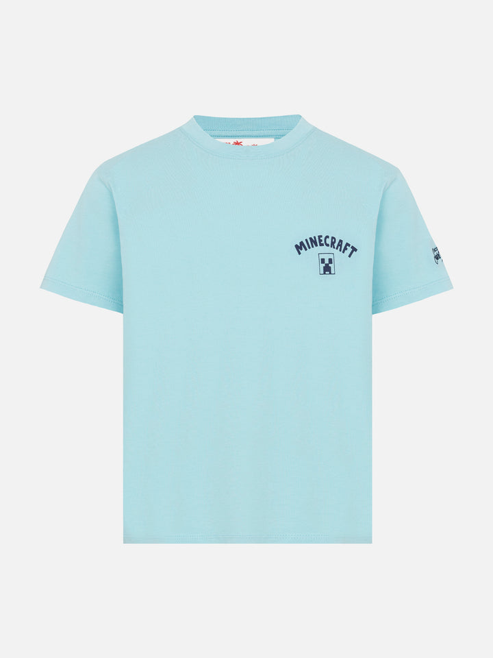 Cotton t-shirt with Minecraft in St. Barth print | MINECRAFT SPECIAL EDITION - MC2 Saint Barth